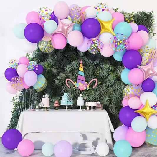 Unicorn Balloons Arch Garland Kit