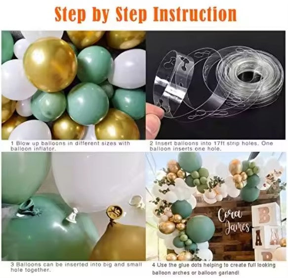 DIY Olive Sage Balloon Arch Garland Kit