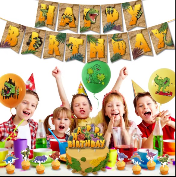 Dinosaur Theme Birthday Decorations Supplies