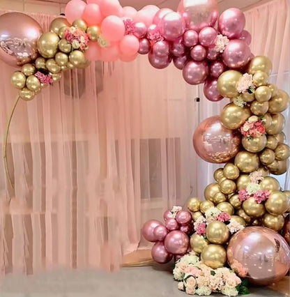 Rose Gold & Metallic Gold Balloons Garland Arch Kit