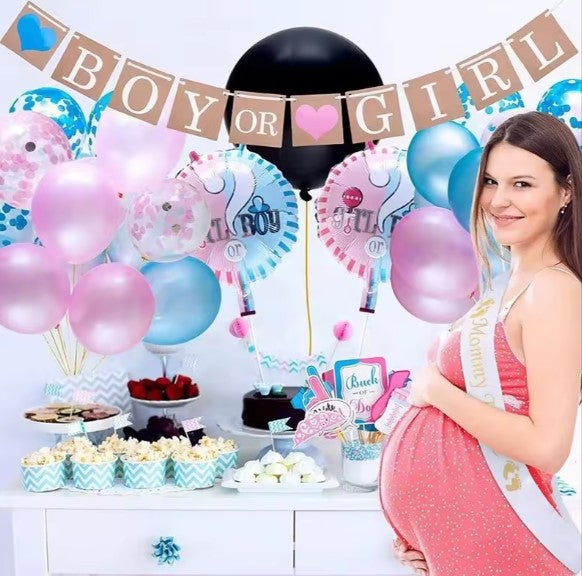 Gender Reveal Party Decoration Kit