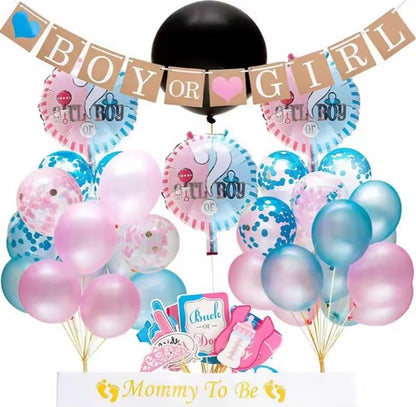 Gender Reveal Party Decoration Kit